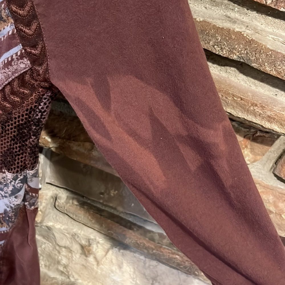 Free People Out of Africa Brown Stretch Cotton Dress - Picture 9 of 10